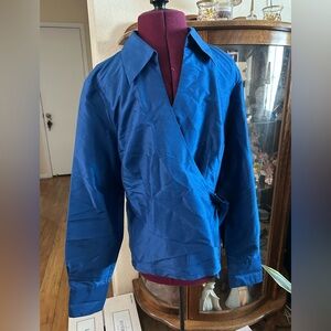 Charter Club Woman’s Long Sleeve Blouse With Side Tie